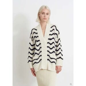 Eleven Six Monica Cardigan Ivory/Black Size XS/S $458